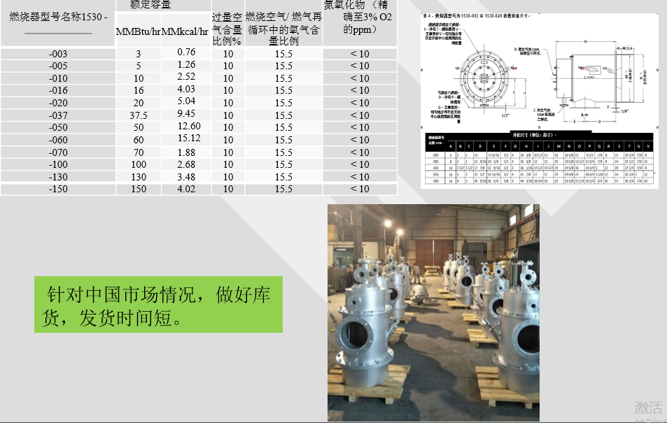 工业30毫克低氮燃烧机